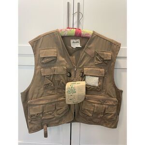 Ausable Sport Fishing Vest NWT Tan Sz XXL